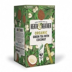 H & H Organic Green Tea with Coconut 20 bags